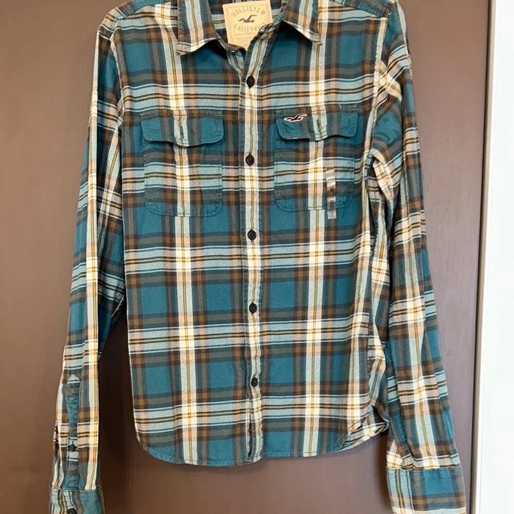 Hollister Men's NWOT Plaid Shirt Sz.M